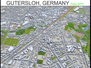 gutersloh city germany 30km Modelo 3D