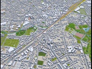 gutersloh city germany 30km 3D Model