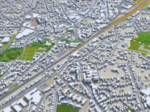 gutersloh city germany 30km Modello 3D