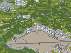 gutersloh city germany 30km 3D Model