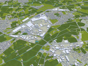 gutersloh city germany 30km 3D Model
