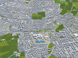 gutersloh city germany 30km Modello 3D