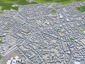 gutersloh city germany 30km 3D Model