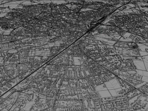 gutersloh city germany 30km Modello 3D
