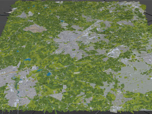 gutersloh city germany 30km Modello 3D