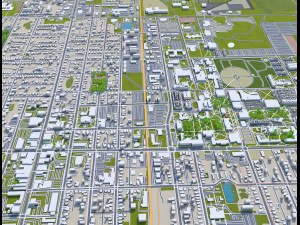 Bowling green ohio usa 20km 3D Model