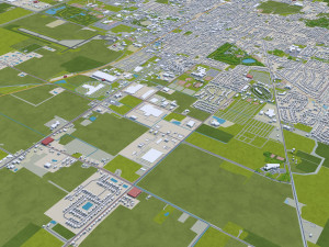 Bowling green ohio usa 20km 3D Model