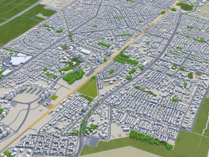 Haifa city israel 20km 3Dモデル