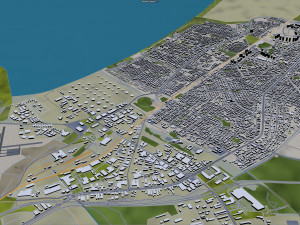 Haifa city israel 20km 3Dモデル