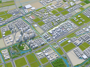 Hangzhou zhejiang city china 250km 3Dモデル