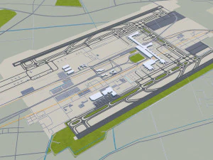 Hangzhou zhejiang city china 250km 3D Model