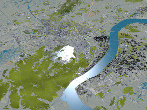 Hangzhou zhejiang city china 250km 3Dモデル