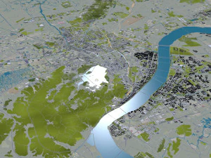 Hangzhou zhejiang city china 250km 3D Model