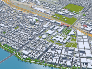 Harrisburg pennsylvania 40km 3D 모델