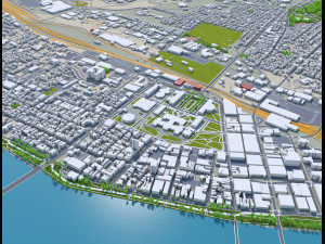 Harrisburg pennsylvania 40km Model 3D