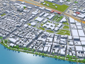 Harrisburg pennsylvania 40km Model 3D