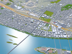 Harrisburg pennsylvania 40km Model 3D