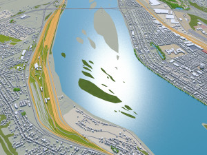 Harrisburg pennsylvania 40km Model 3D