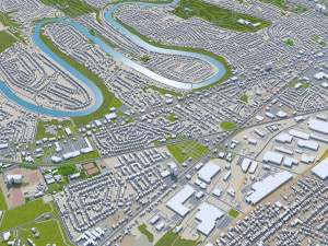 Harrisburg pennsylvania 40km Model 3D