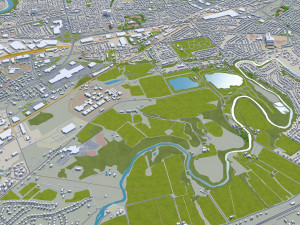 Harrisburg pennsylvania 40km Model 3D
