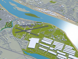 Harrisburg pennsylvania 40km Model 3D