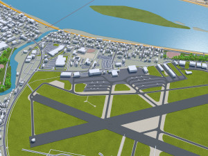 Harrisburg pennsylvania 40km Model 3D