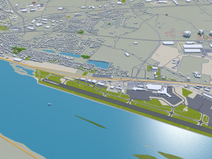 Harrisburg pennsylvania 40km Model 3D