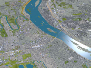 Harrisburg pennsylvania 40km Model 3D