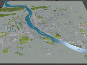 Harrisburg pennsylvania 40km Model 3D