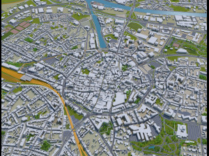 Hasselt city belgium 30km Modèle 3D