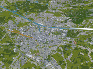 Hasselt city belgium 30km Modèle 3D
