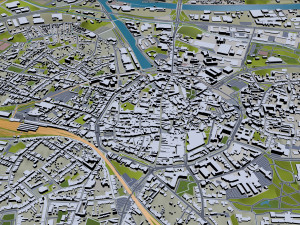 Hasselt city belgium 30km Modèle 3D