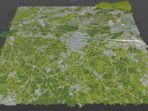 Hasselt city belgium 30km Modèle 3D
