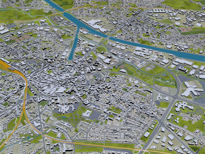 Hasselt city belgium 30km Modèle 3D