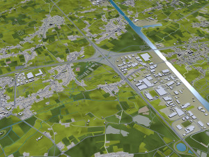 Hasselt city belgium 30km Modèle 3D