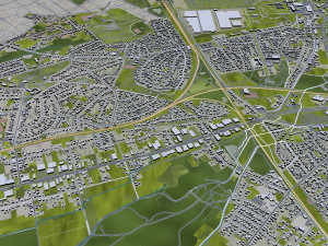 Hasselt city belgium 30km Modèle 3D