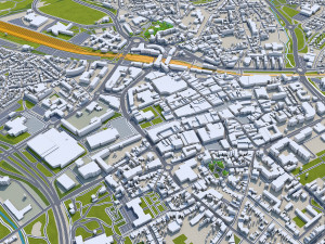 Heerlen city netherlands 40km 3D Model