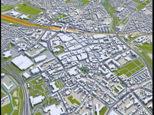 Heerlen city netherlands 40km Modello 3D