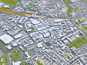 Heerlen city netherlands 40km Modello 3D