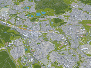 Heerlen city netherlands 40km Modello 3D