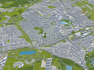 Heerlen city netherlands 40km Modello 3D