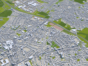 Heerlen city netherlands 40km Modello 3D