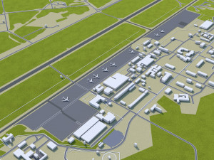 Heerlen city netherlands 40km Modello 3D