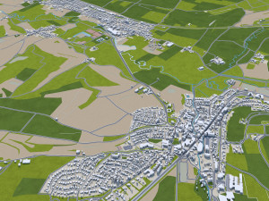 Heerlen city netherlands 40km Modello 3D