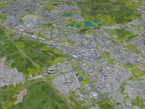 Heerlen city netherlands 40km Modello 3D