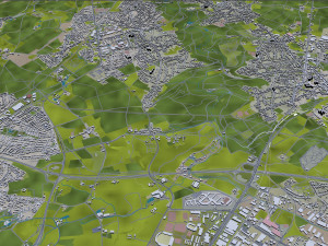 Heerlen city netherlands 40km Modello 3D