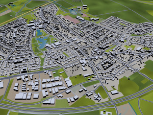 Heerlen city netherlands 40km Modello 3D