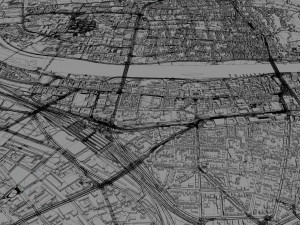 Heidelberg city germany 30km 3D Model