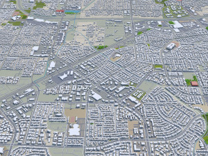 Henderson city nevada 50km 3D Model