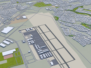 Henderson city nevada 50km 3D Model